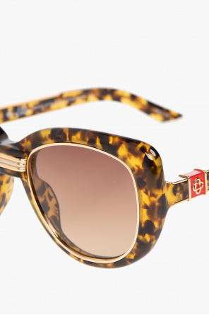Brown cat Leight eye sunglasses Casablanca - Acetate cat-eye